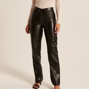 Black Leather Abercrombie Pants